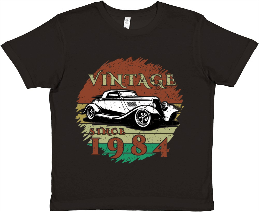 40th birthday Classic Car - Vintage since 1984 Premium Kids Crewneck T-shirt