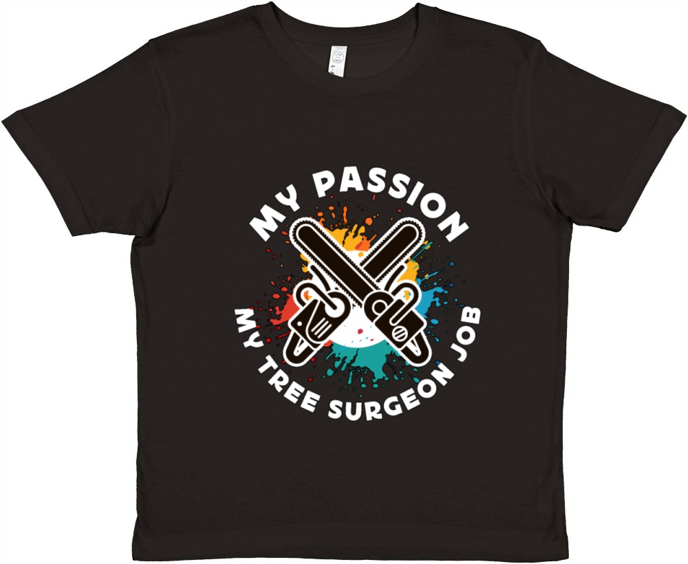 Tree Surgeon My Passion My Tree Forest Worker Premium Kids Crewneck T-shirt