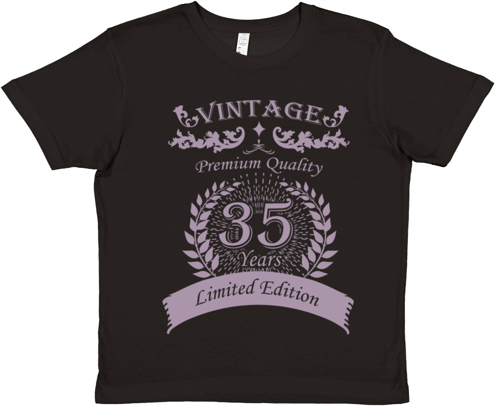 Vintage 35th Birthday Edition Premium Kids Crewneck T-shirt