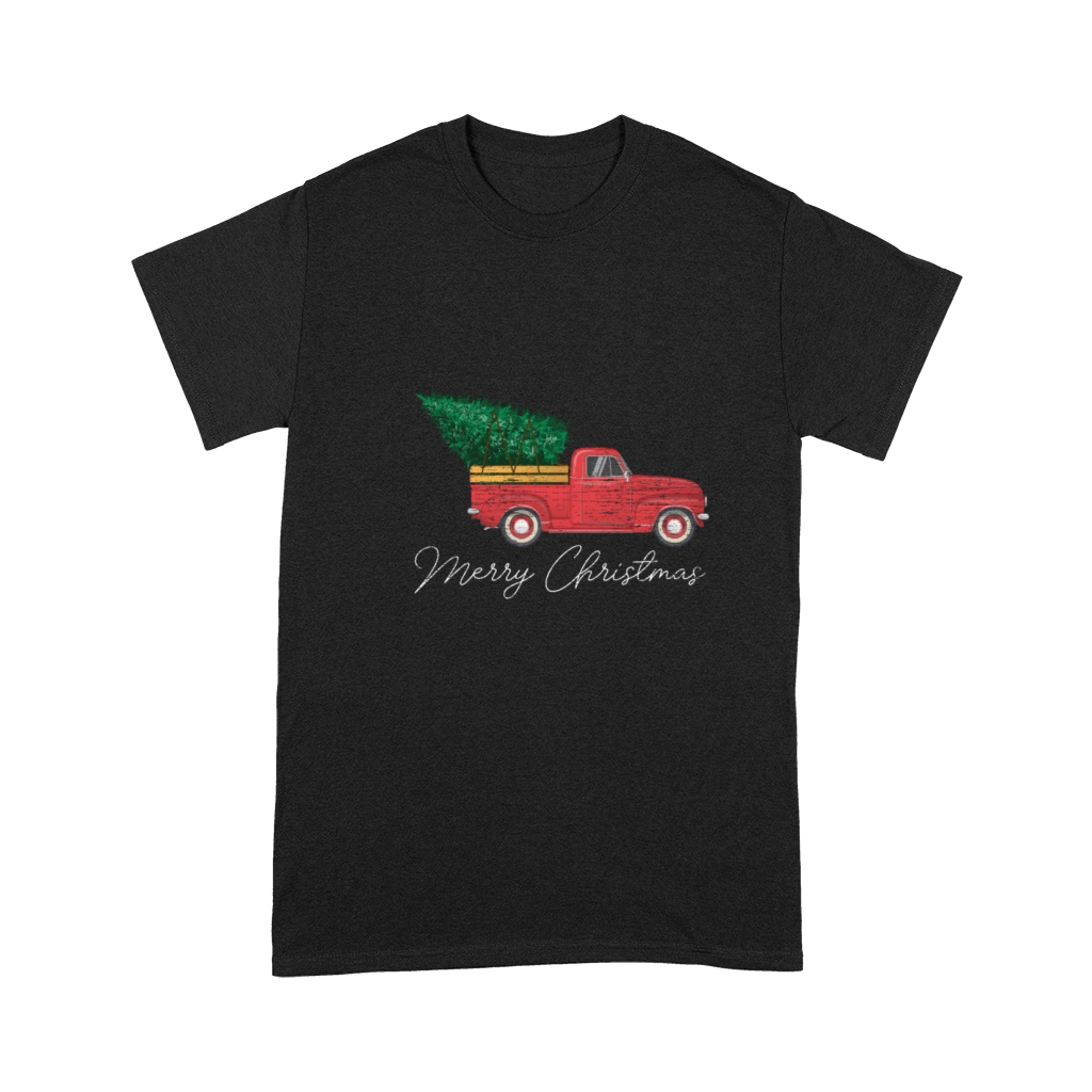Vintage Wagon Christmas Truck Christmas Tree Premium T-shirt