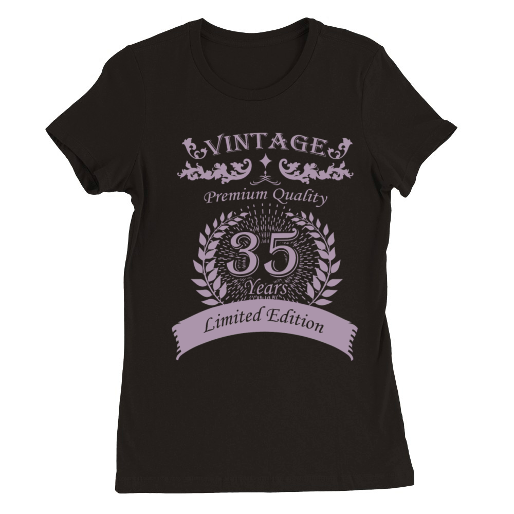Vintage 35th Birthday Edition Premium Womens Crewneck T-shirt