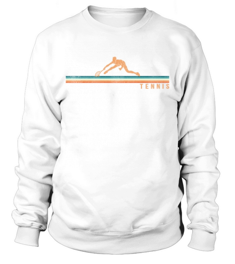 Funny Tennis Player Racket Retro Sweatshirt Unisex