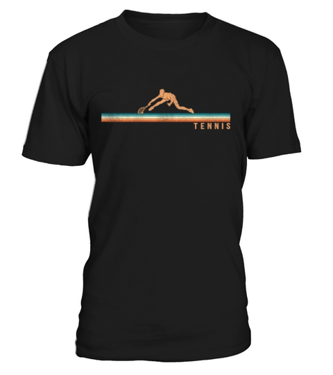 Funny Tennis Player Racket Retro T-Shirt Unisex