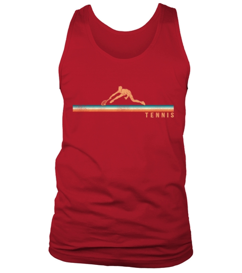Funny Tennis Player Racket Retro Tank Top Unisex