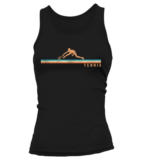 Funny Tennis Player Racket Retro Tank top Woman