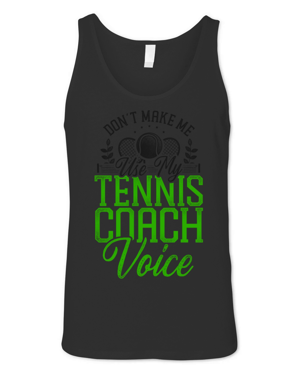 Funny Tennis Player Racket Coach Unisex Jersey Tank
