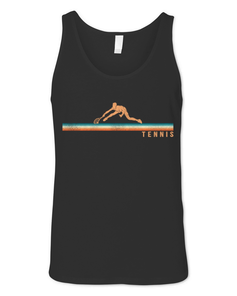 Funny Tennis Player Racket Retro Unisex Jersey Tank