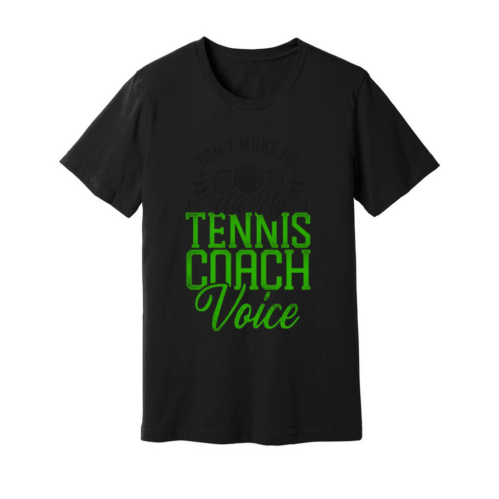 Funny Tennis Player Racket Coach Unisex Jersey Tee