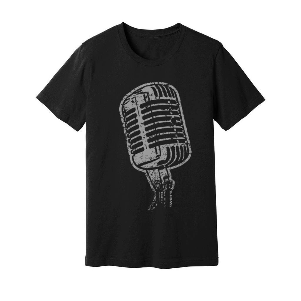 hip hop microphone Unisex Jersey Tee