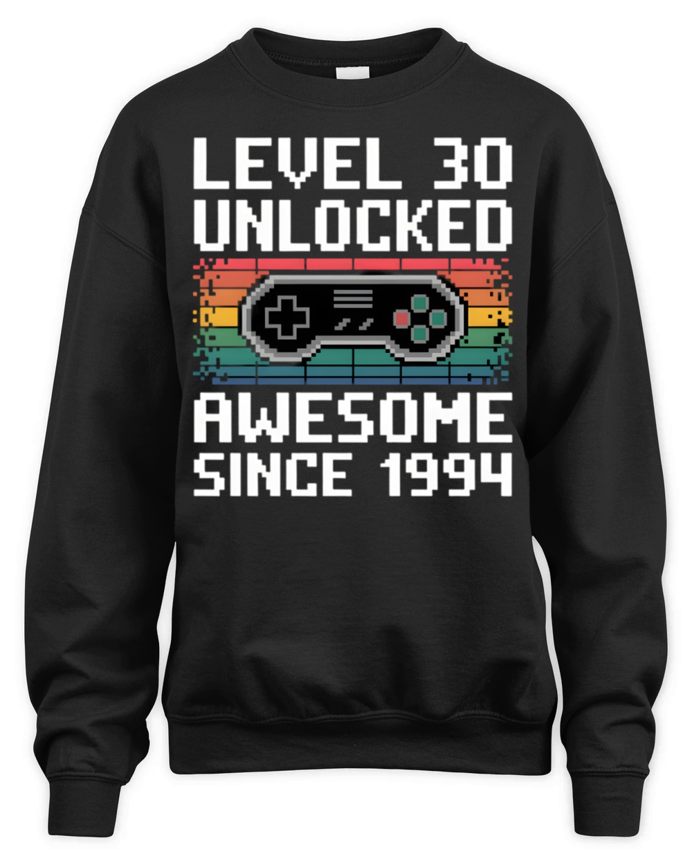 Level 30 Unlocked Awesome Since 1994 Retro Gaming Unisex Premium Crewneck Sweatshirt