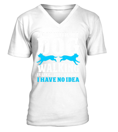 Dog Walker Professional Pet Sitter Dog Walking V-Neck T-shirt
