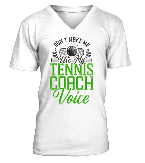 Funny Tennis Player Racket Coach V-Neck T-shirt