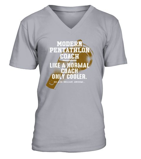 Modern Pentathlon Coach Like a Normal Coach Pentat V-Neck T-shirt