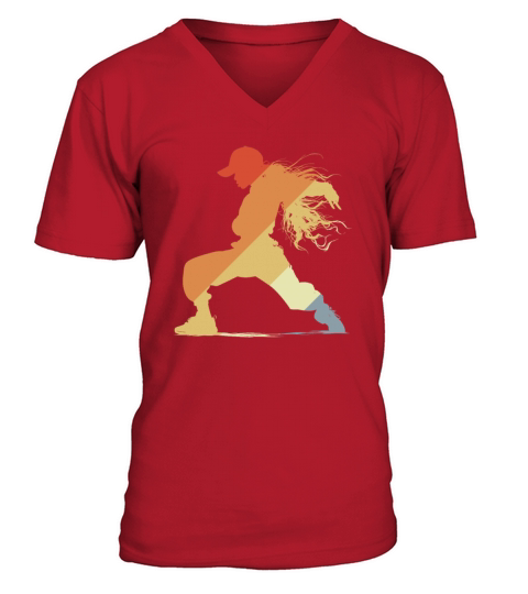 Vintage B-Girl V-Neck T-shirt