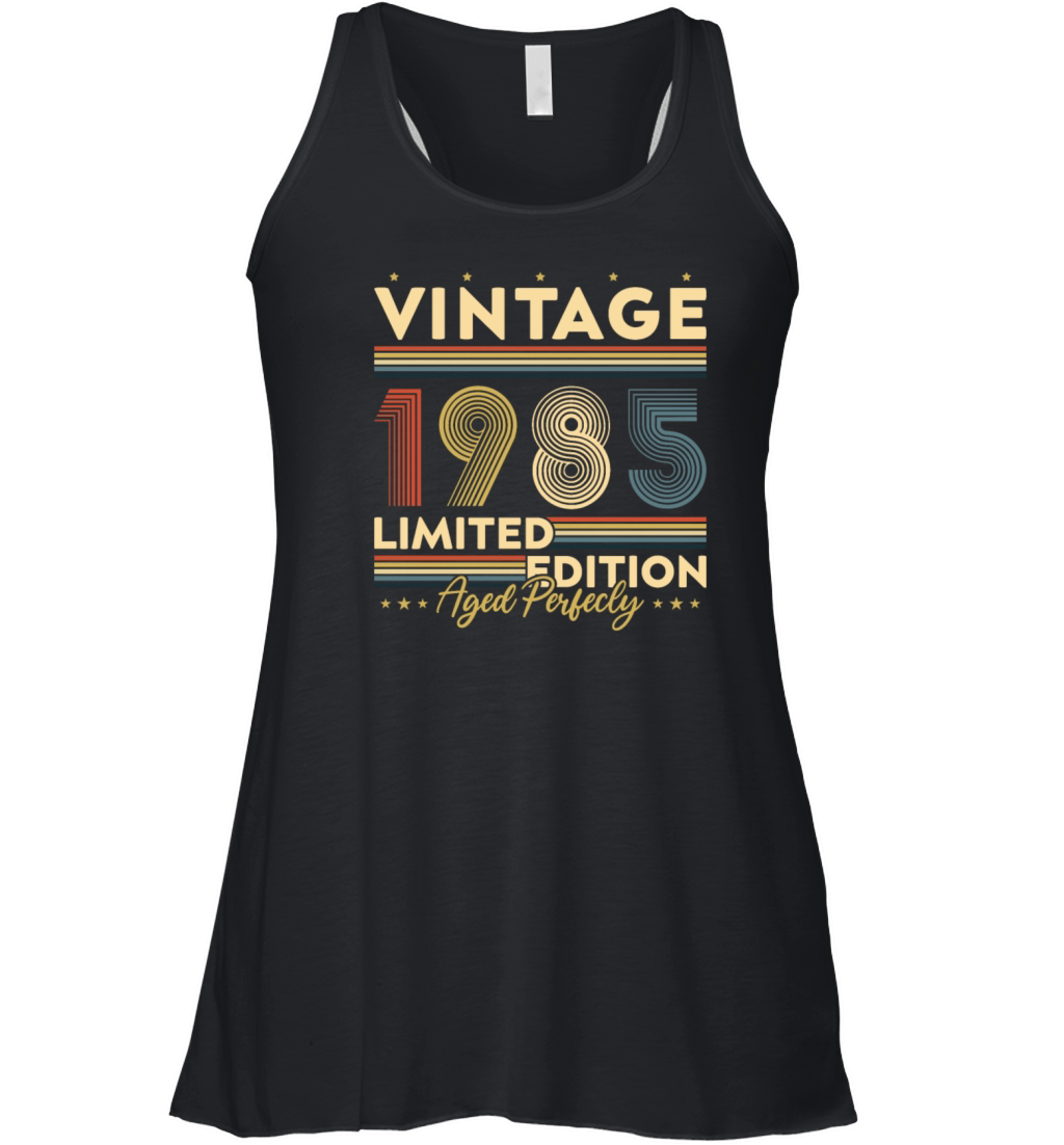 40 Years Old Vintage 1985 Birthday Gift Men Women Women's Flowy Tank Top