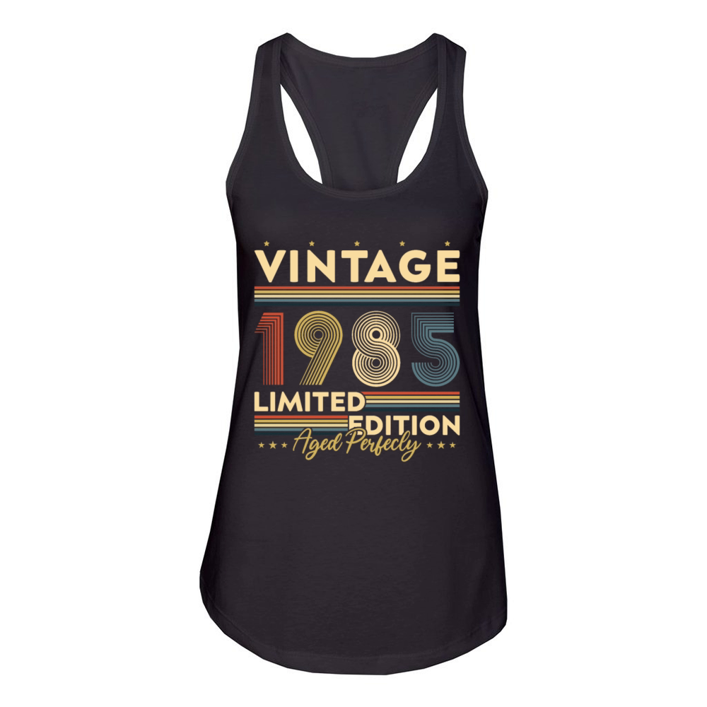 40 Years Old Vintage 1985 Birthday Gift Men Women Women's Racerback Tank