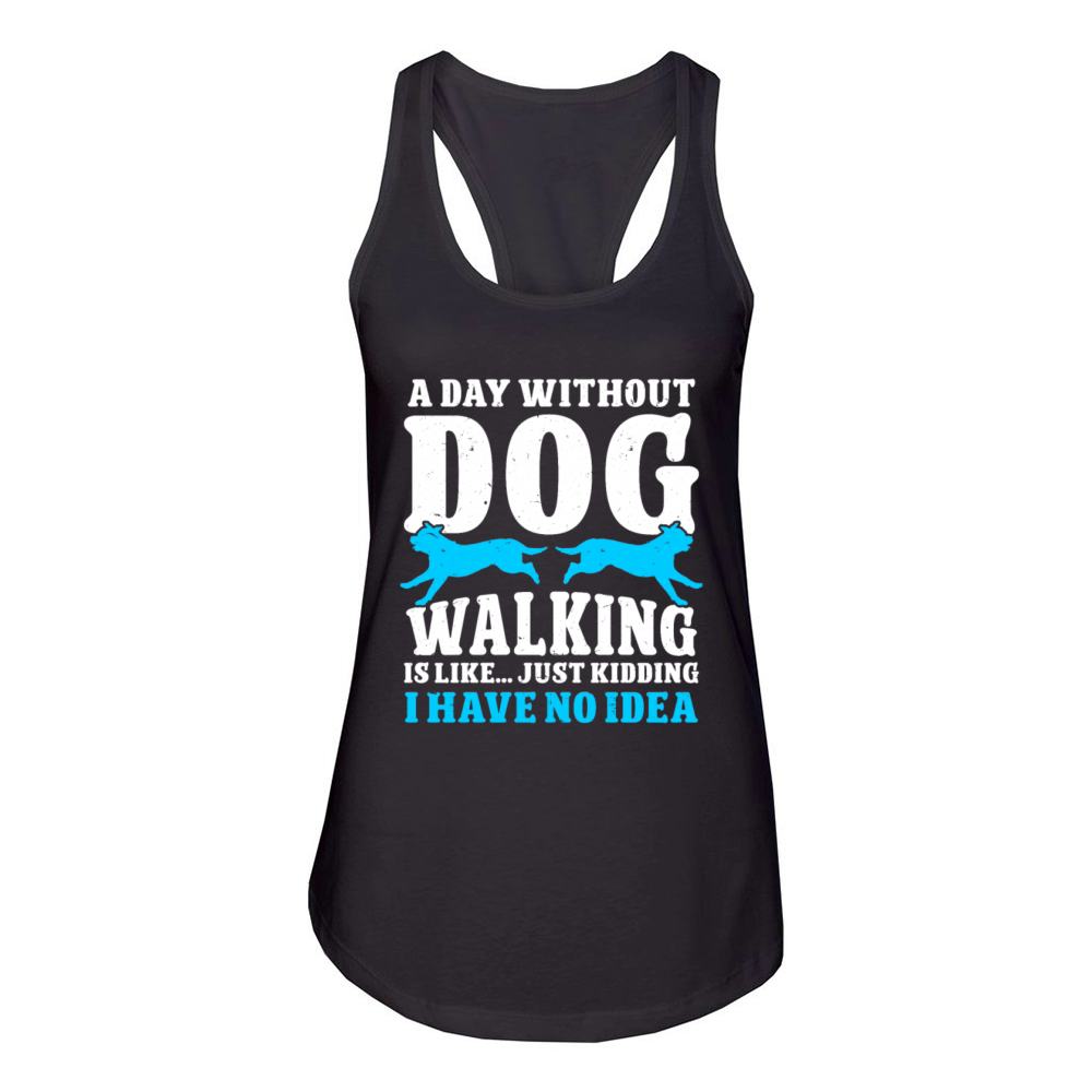 Dog Walker Professional Pet Sitter Dog Walking Women's Racerback Tank