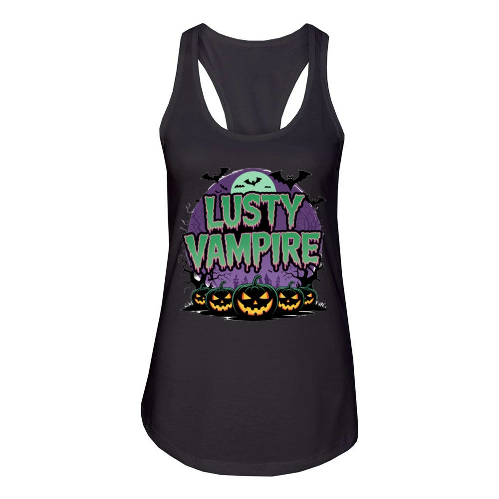 lusty vampire halloween Women's Racerback Tank