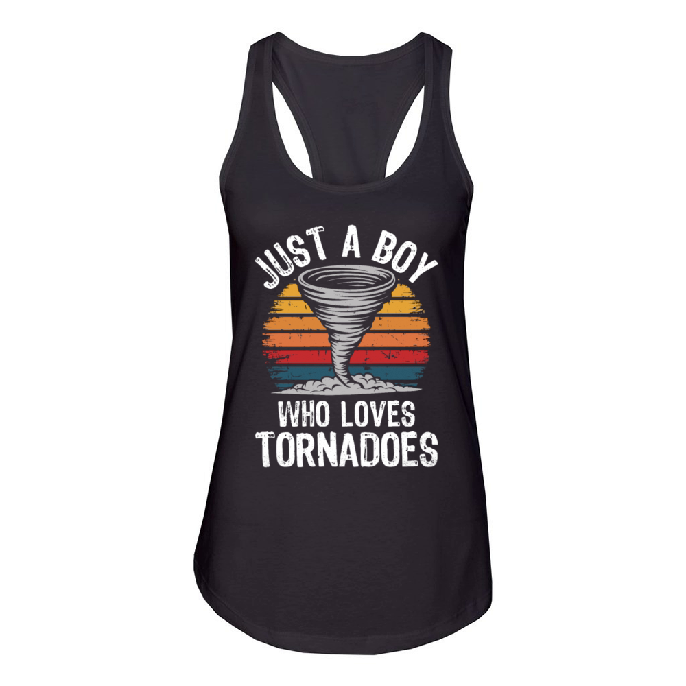 Tornado Chaser Vintage Sunset Storm Enthusiast Women's Racerback Tank