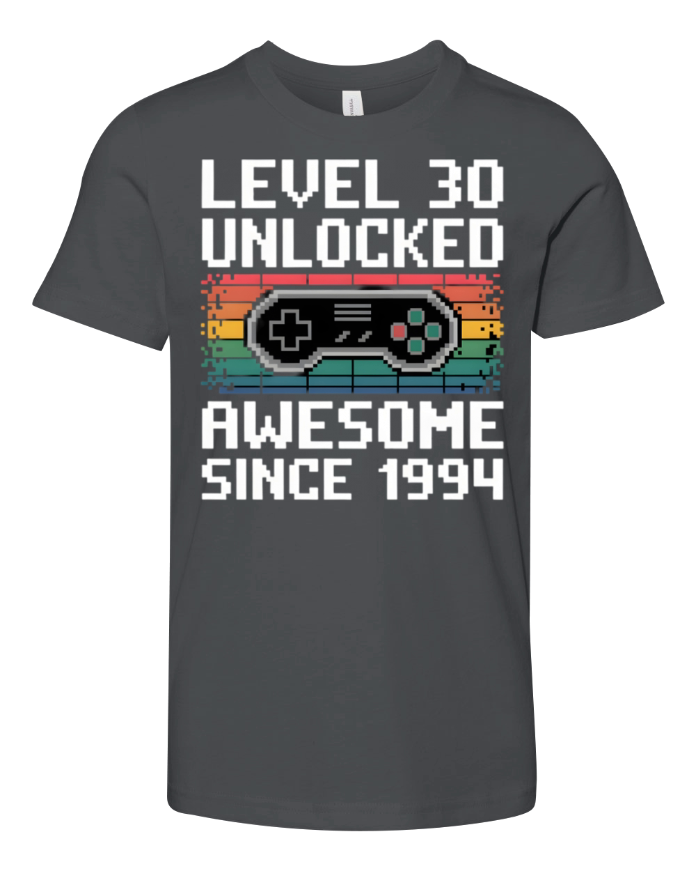 Level 30 Unlocked Awesome Since 1994 Retro Gaming Youth Unisex Jersey Tee