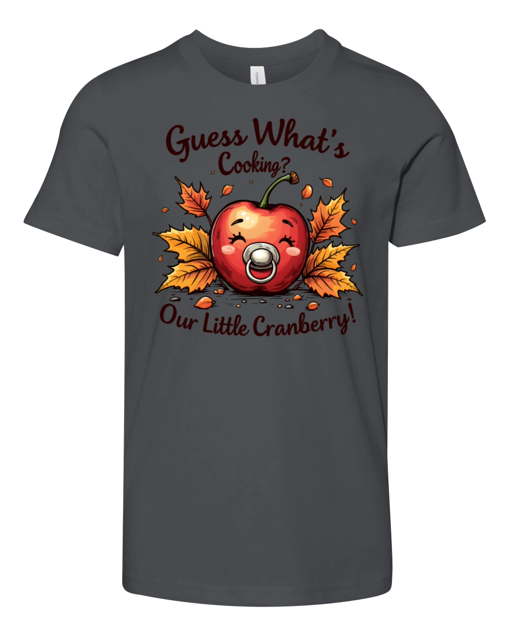 Thanksgiving Baby Announcement Youth Unisex Jersey Tee