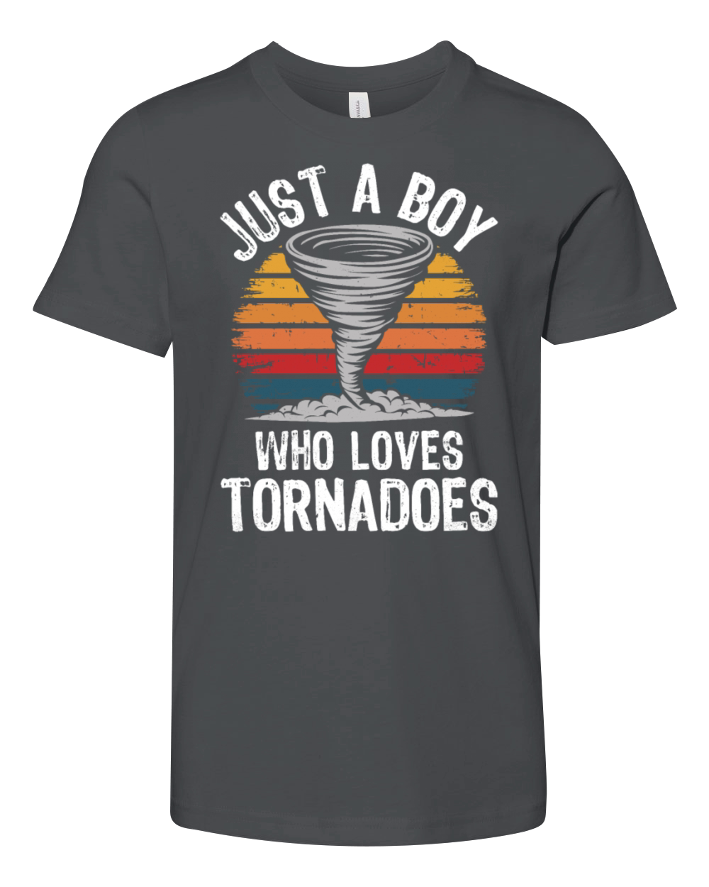 Tornado Chaser Vintage Sunset Storm Enthusiast Youth Unisex Jersey Tee