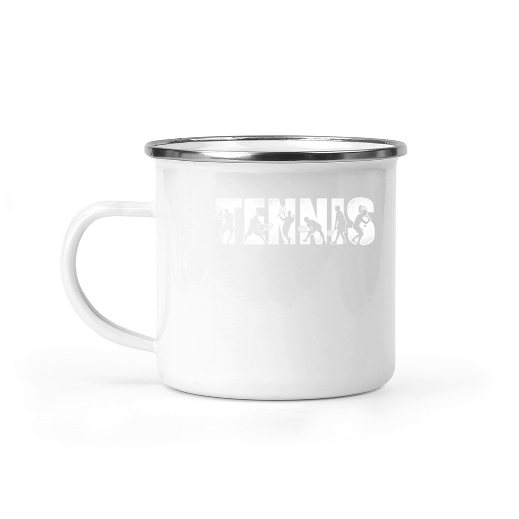 Funny Tennis Player Racket Tennis Camping Mug