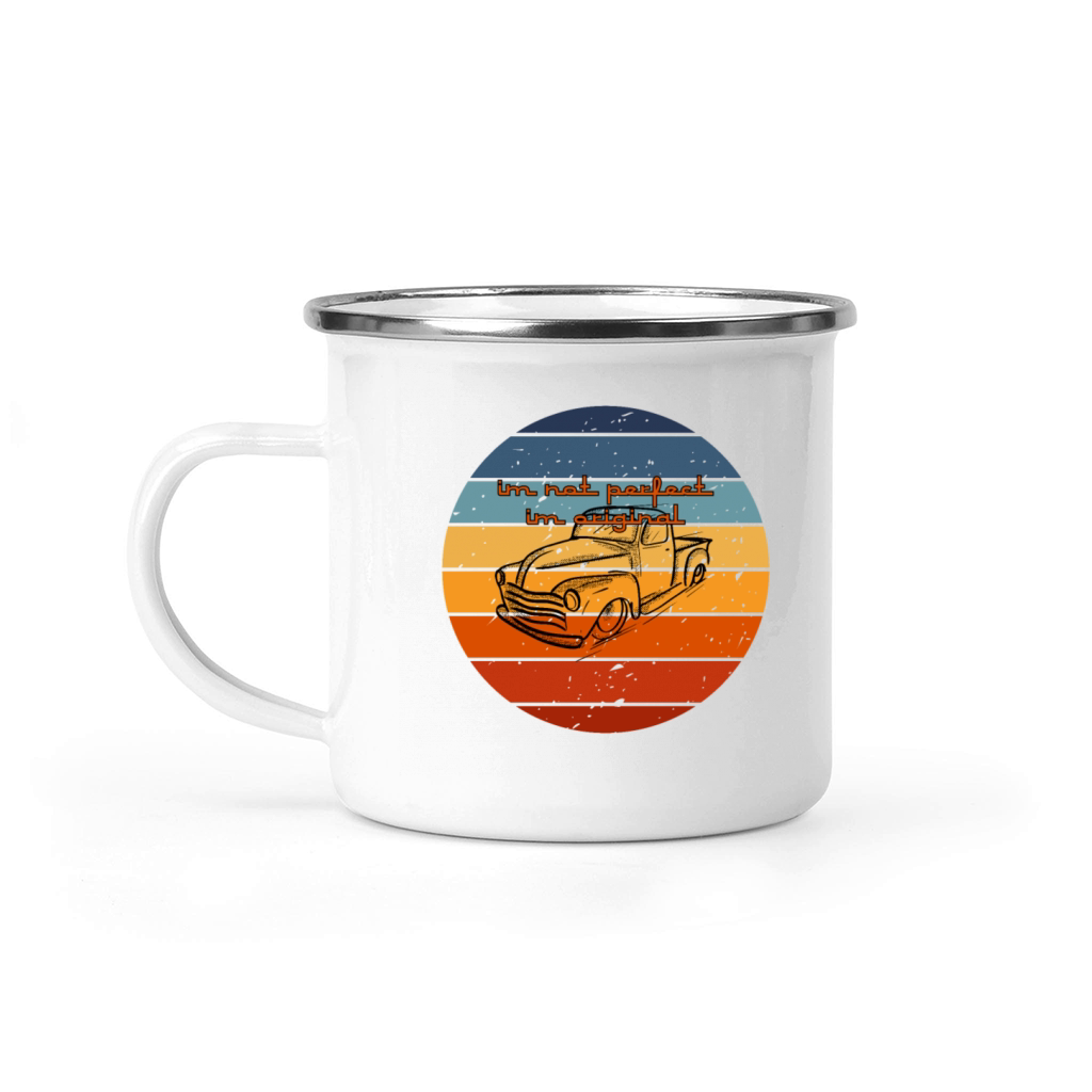 retro car Camping Mug