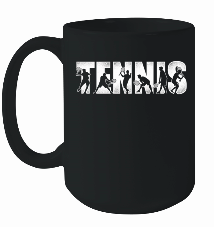 Funny Tennis Player Racket Tennis Ceramic Mug