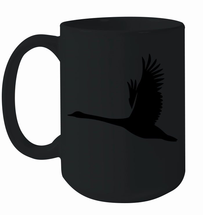 Tattoo Style Swan Ceramic Mug