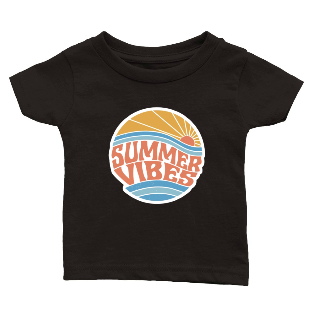 Summer Vibes Classic Baby Crewneck T-shirt