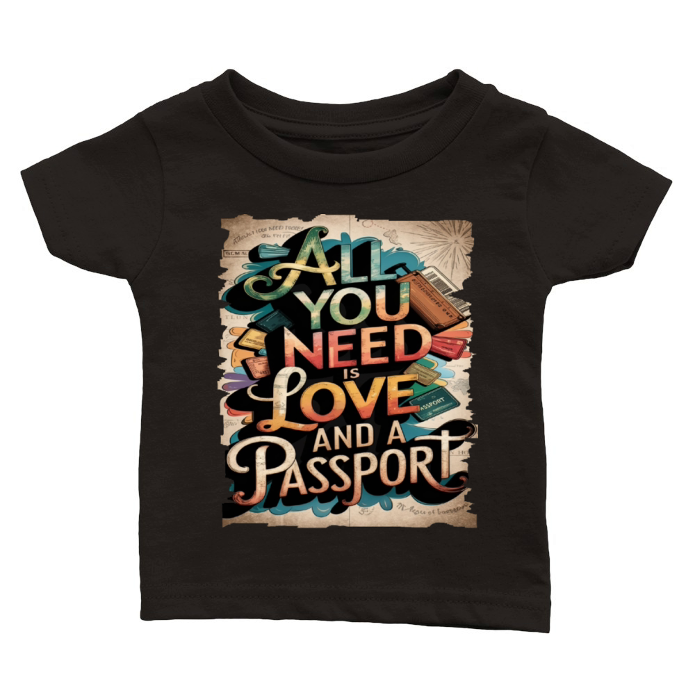 Travel Quote to get inspired N09 Classic Baby Crewneck T-shirt
