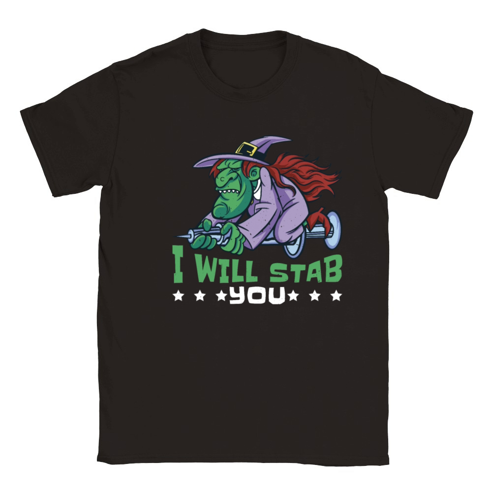 I Will Stab You 7 Classic Kids Crewneck T-shirt