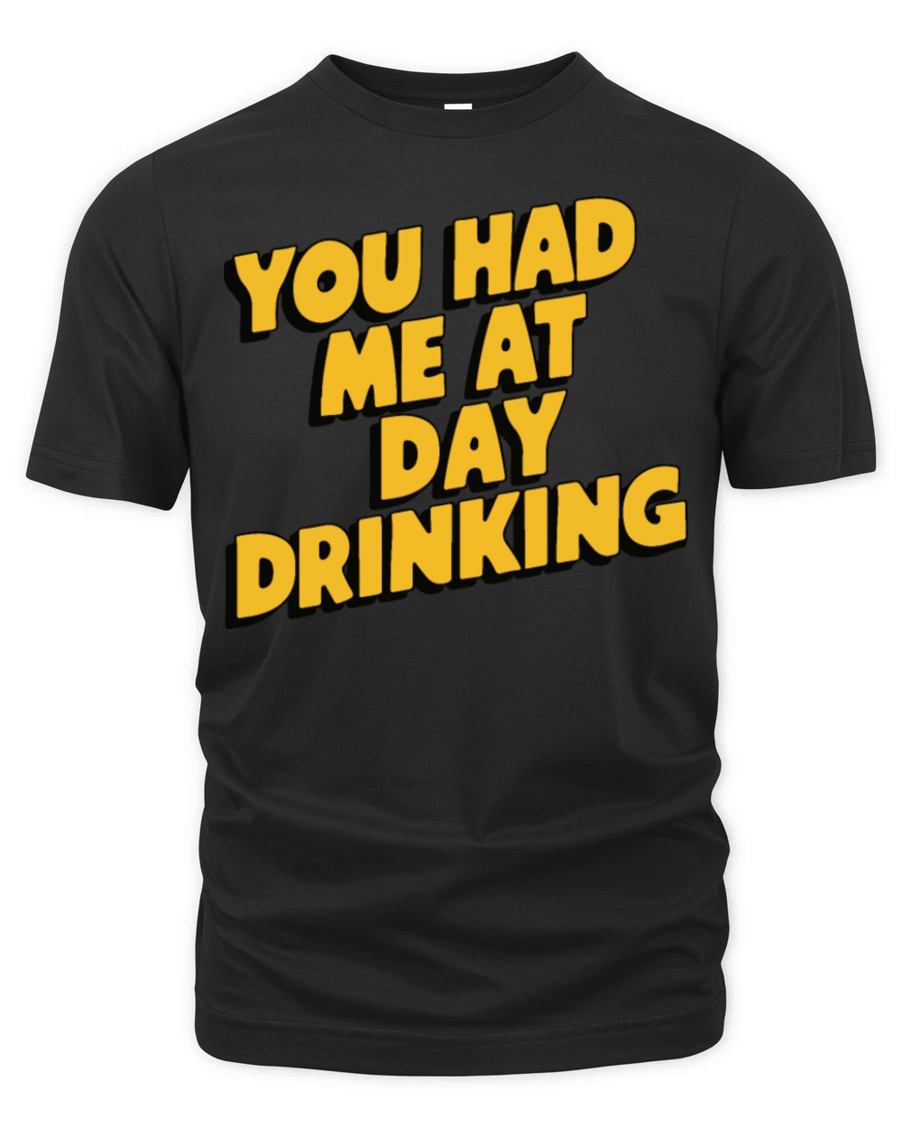 Day Drinking Funny Humor Quote Retro Style Organic Unisex T-shirt