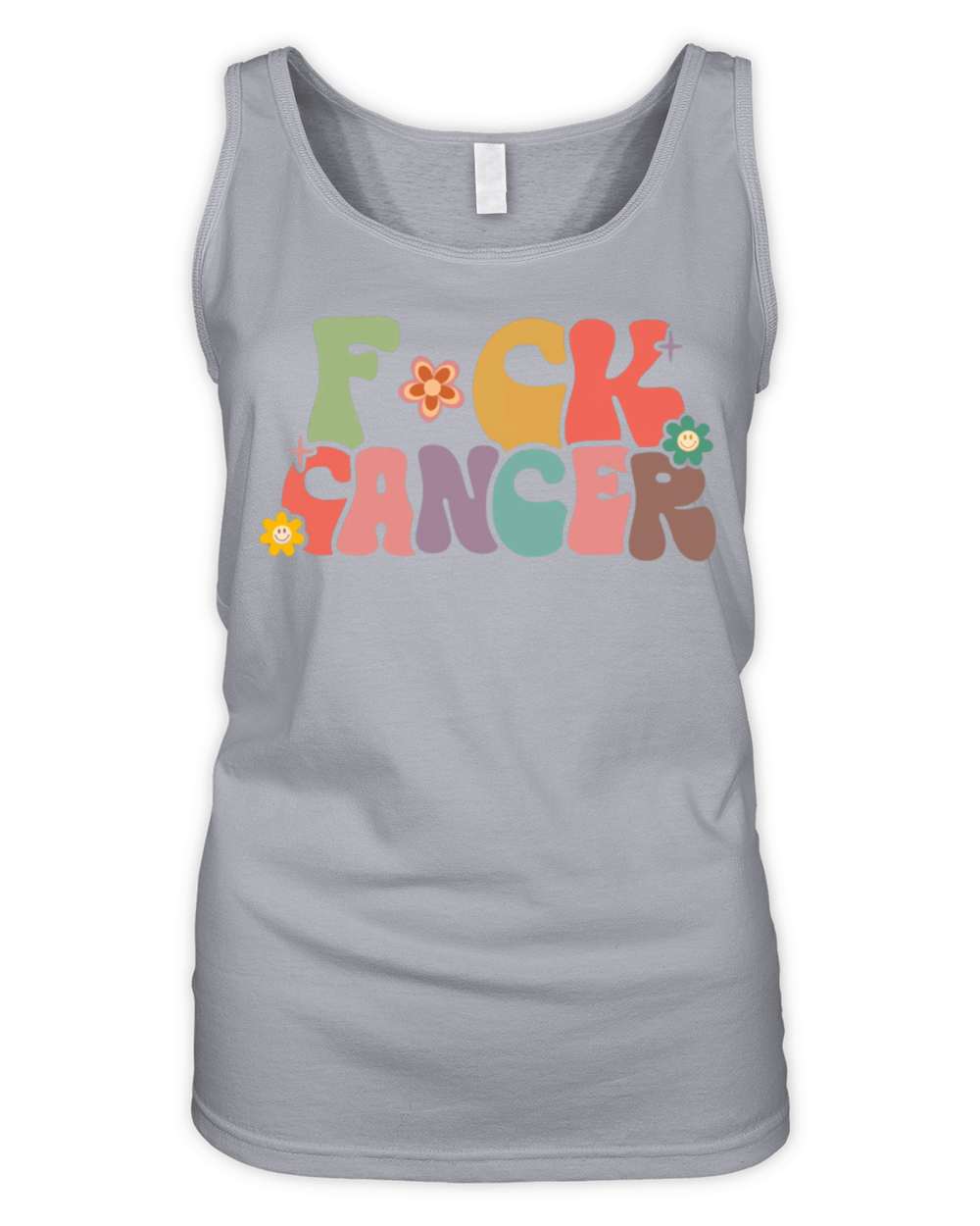 Bold Anti-Cancer Statement with Retro Vibes Organic Women's Tank Top