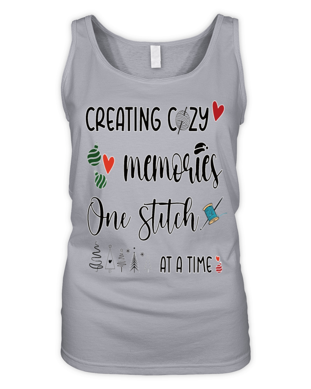 Creating Cozy Memories One Stitch At a Time Organic Women's Tank Top