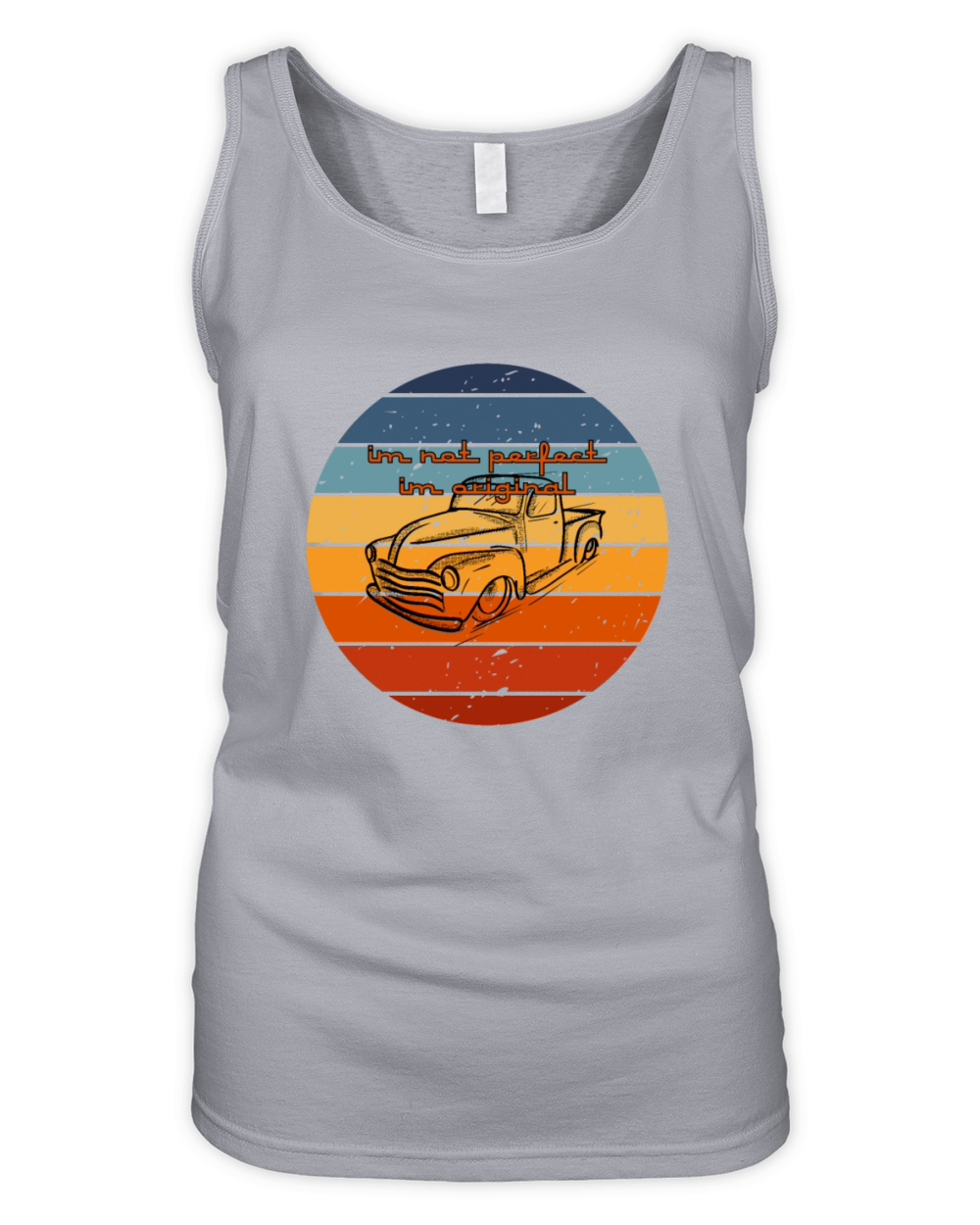 retro car Organic Women's Tank Top