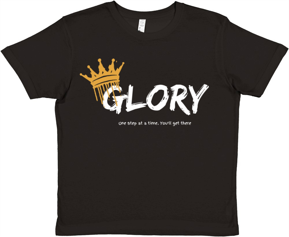 Glory One Step At A Time You Get There Gift For He Premium Kids Crewneck T-shirt