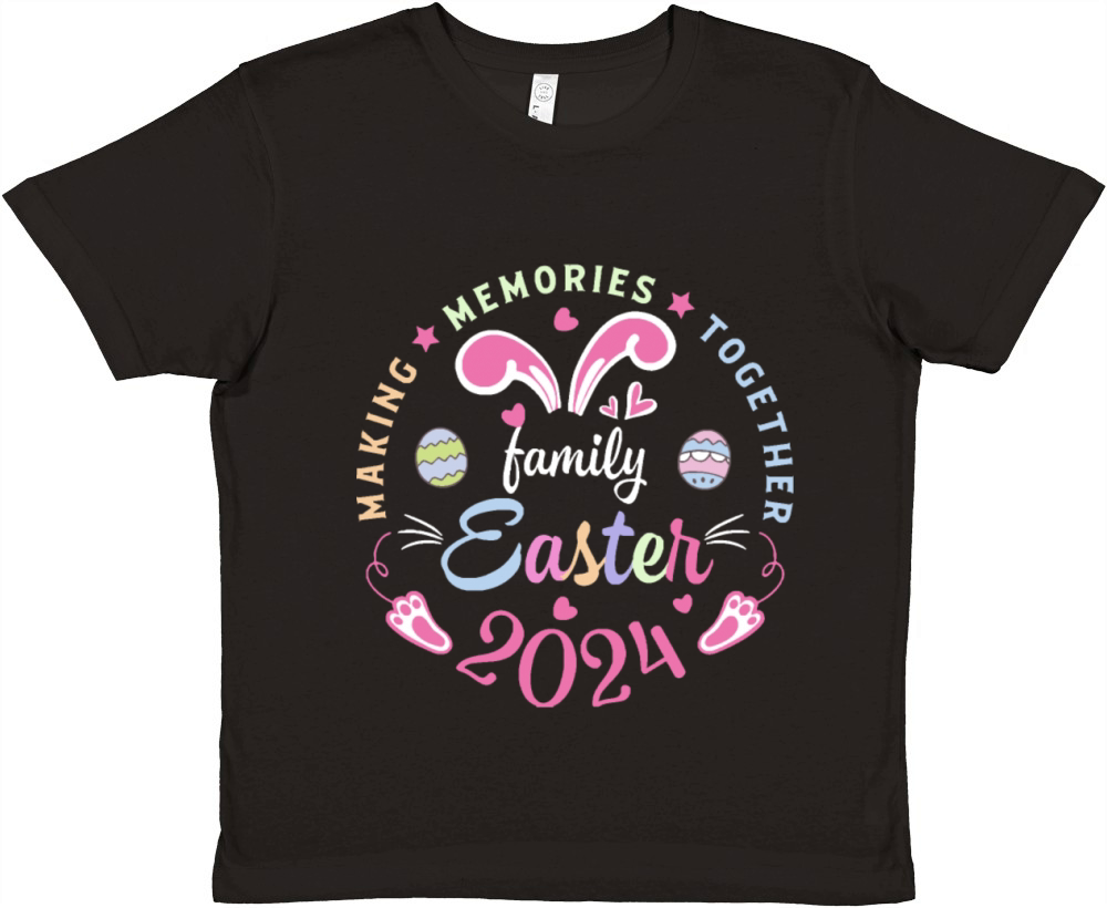 Making memories together Easter family 2024 Premium Kids Crewneck T-shirt