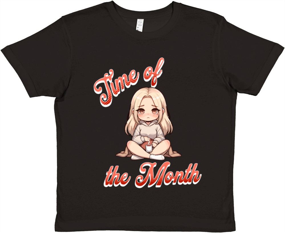 Time of the Month Periode Menstruation Comfort Premium Kids Crewneck T-shirt