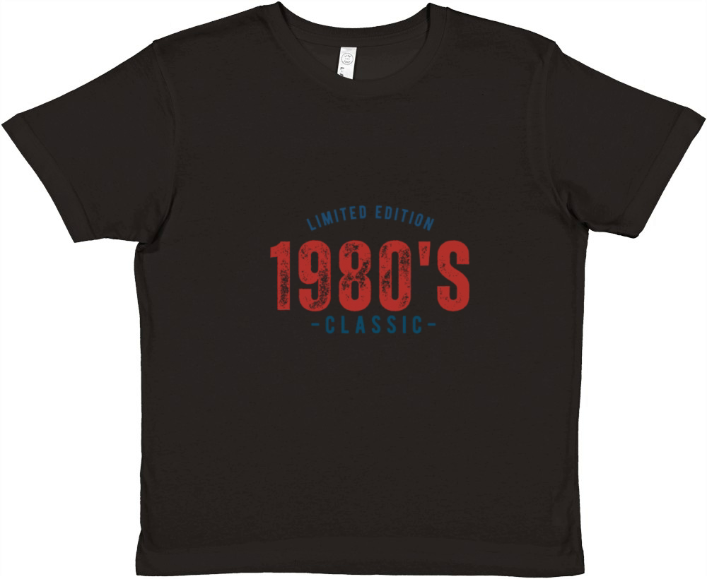 vintage design for people born in the 80s Premium Kids Crewneck T-shirt