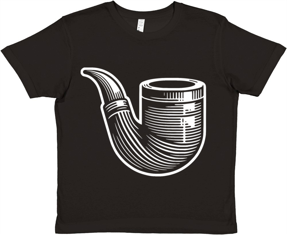 Vintage Tobacco Pipe With Tradition And Style Premium Kids Crewneck T-shirt