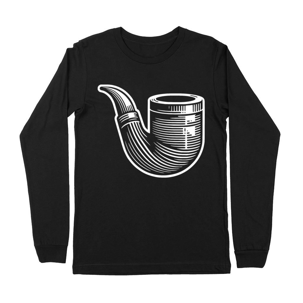 Vintage Tobacco Pipe With Tradition And Style Premium Long Sleeve