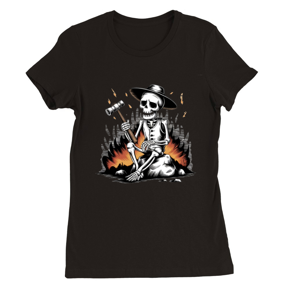 Do not wait to strike till the iron is hot Premium Womens Crewneck T-shirt