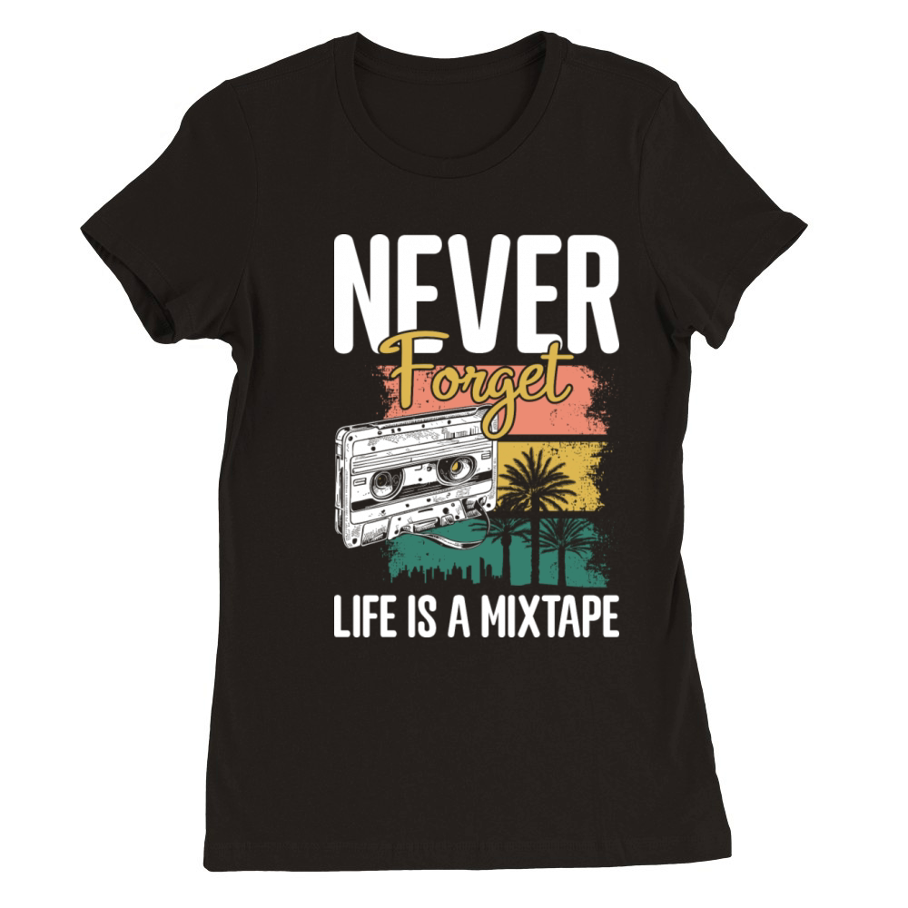 Music Cassette l Old Year Premium Womens Crewneck T-shirt