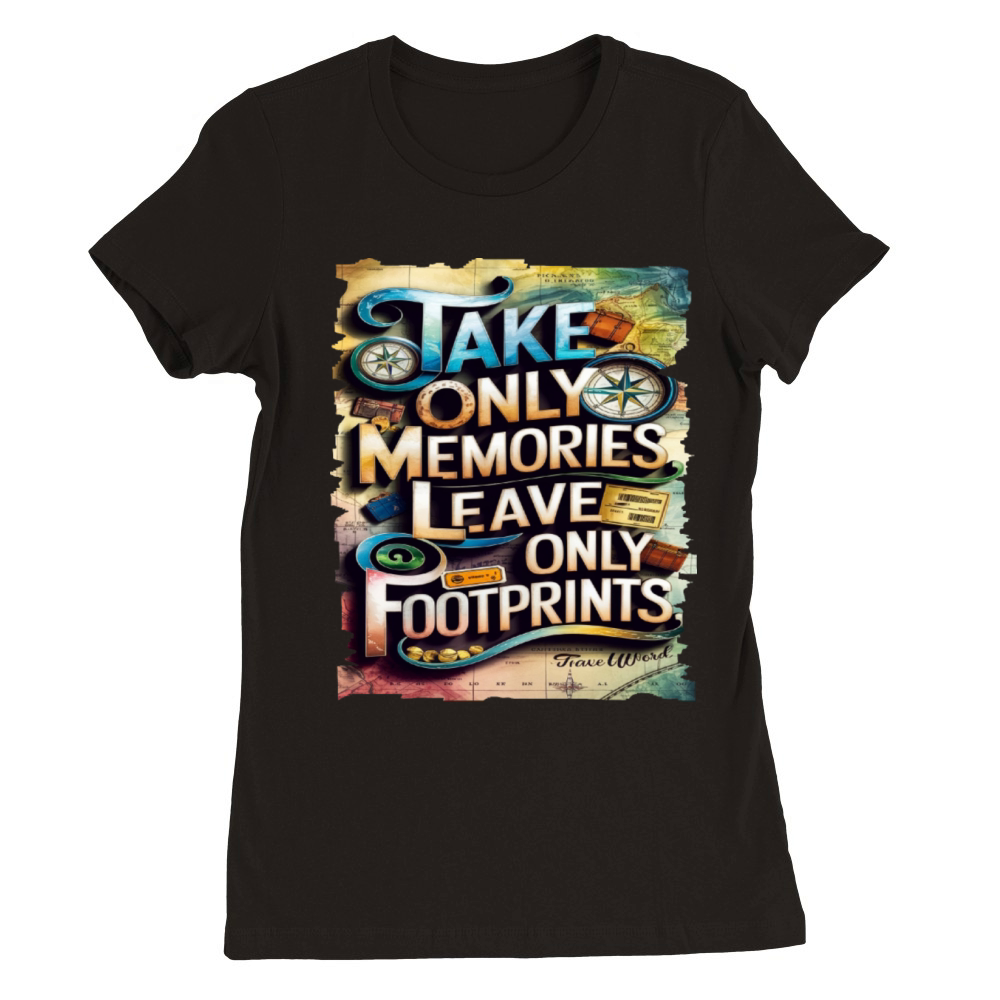 Travel Quote to get inspired N10 Premium Womens Crewneck T-shirt