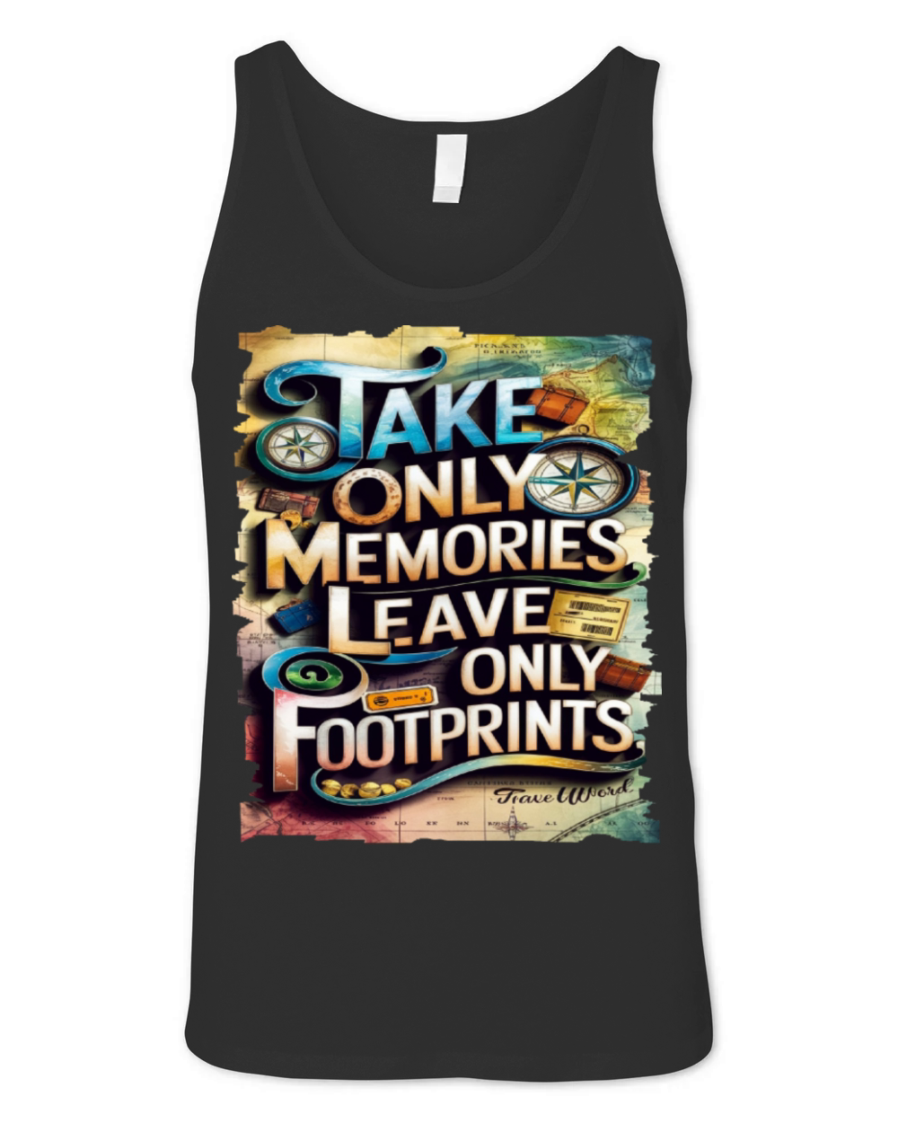 Travel Quote to get inspired N10 Unisex Jersey Tank