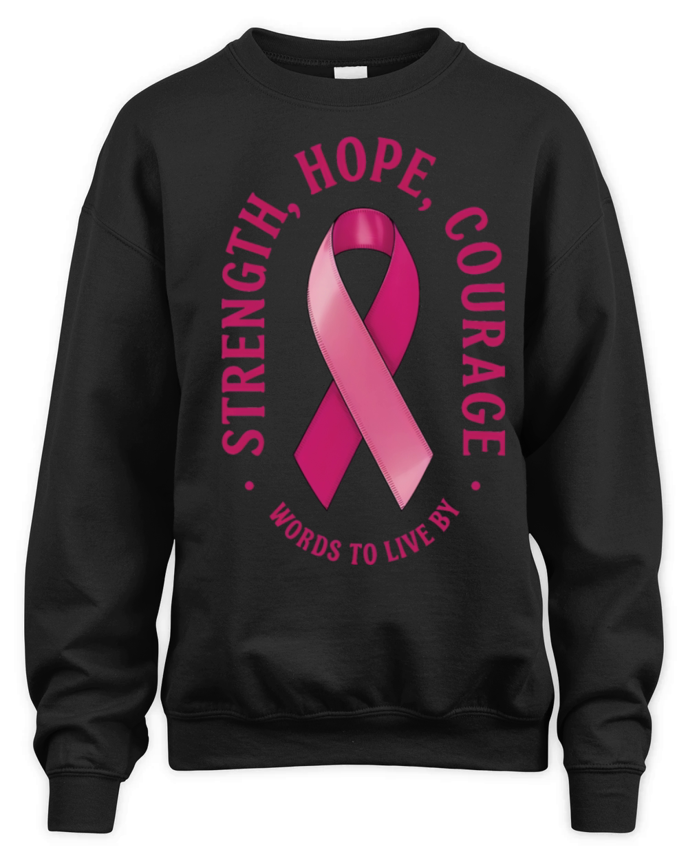 Strength Hope Courage Unisex Premium Crewneck Sweatshirt