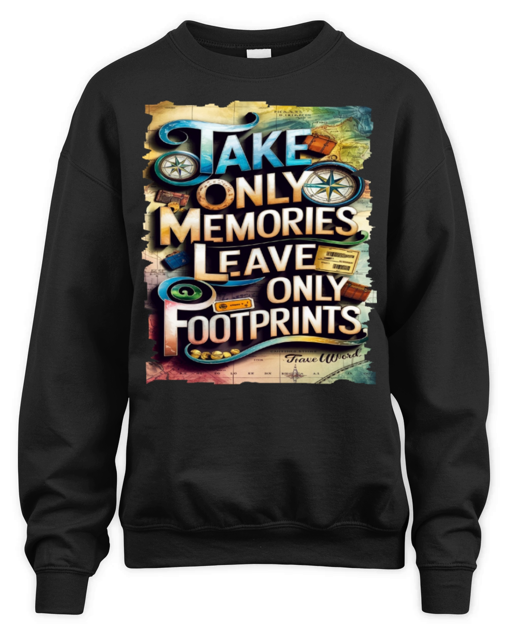Travel Quote to get inspired N10 Unisex Premium Crewneck Sweatshirt