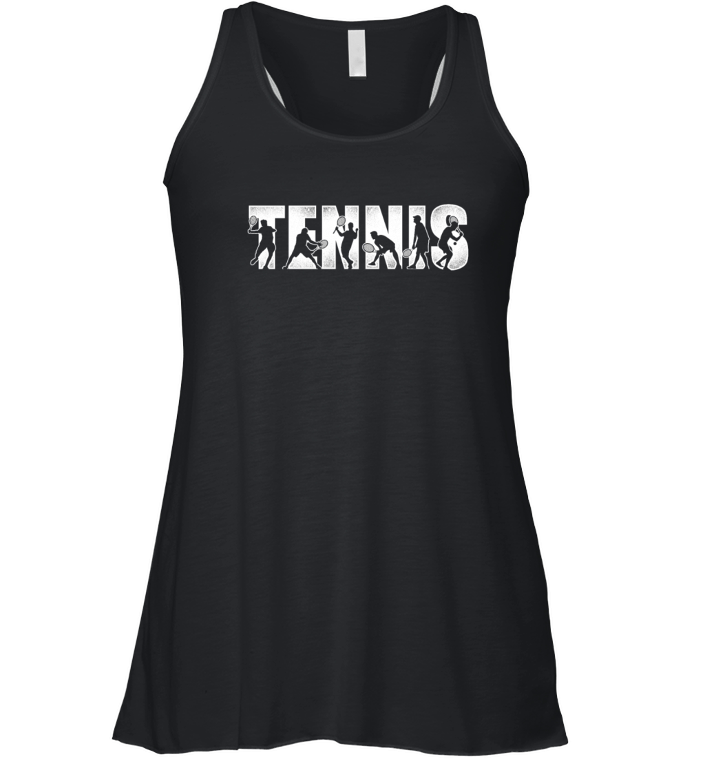 Funny Tennis Player Racket Tennis Women's Flowy Tank Top